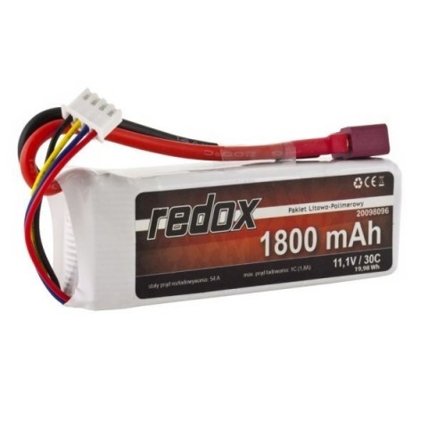 Pakiet Akumulator Redox LiPo 11,1V 1800mAh 30c